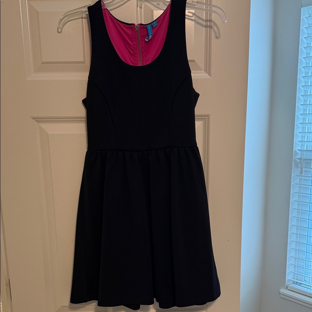 L'Amour Black and Pink Mini Dress